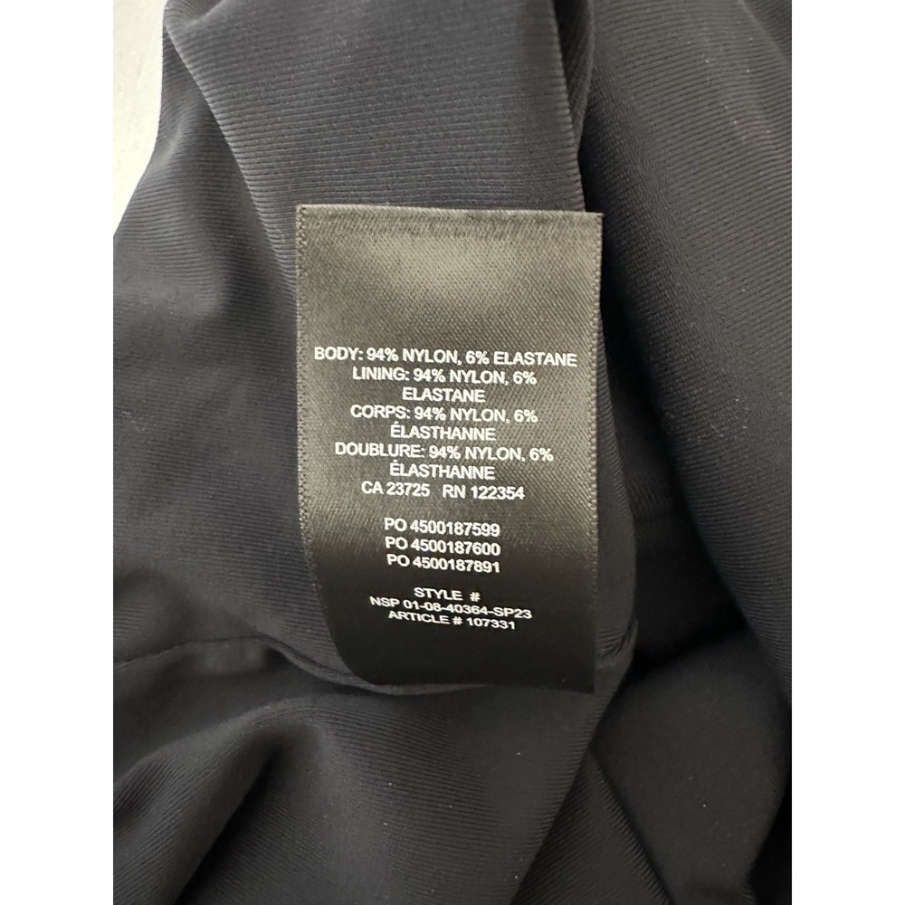 Aritzia Babaton Contour Square Neck Long Sleeve Romper Womens Small Black - Picture 7 of 11